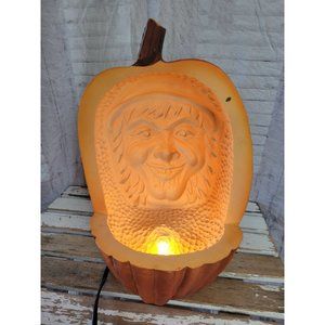 Witch pumpkin light up unique AS IS Halloween Thanksgiving home decor